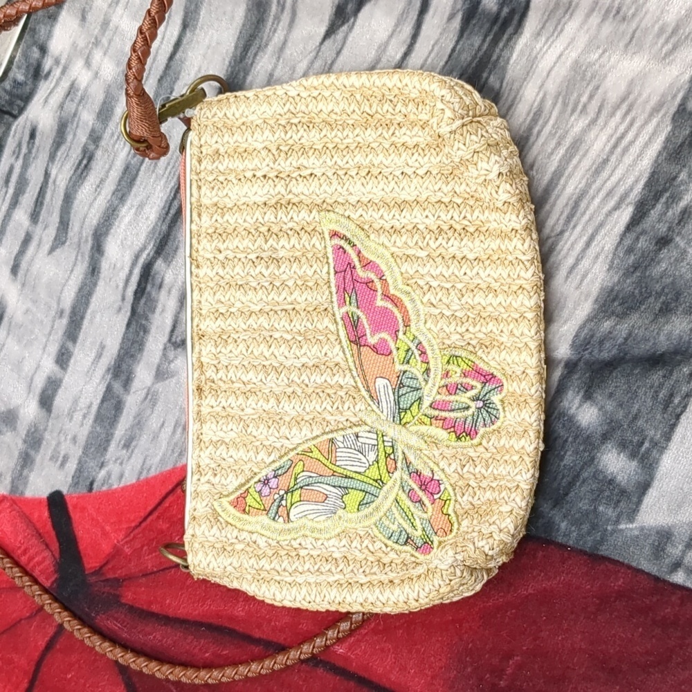 Sack roots butterfly purse